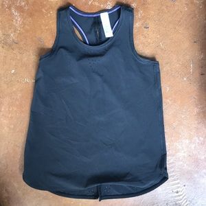 Ivivva Black Tank Top Size 6 EUC Lululemon